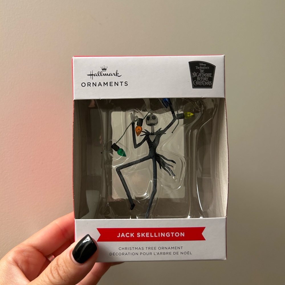 ⭐️ 2/$50 Hallmark Jack Skellington Ornament with Christmas Lights
